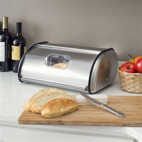 bread metal box|stainless steel countertop bread box.